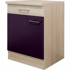 Flex-Well Unterschrank Focus/Aubergine 60 Cm