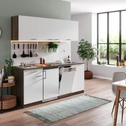 Respekta Küchenzeile KB195EYW 195 Cm Weiß-Eiche York Nachbildung -Vicco Geschäft 1516876000 prod 004 scaled