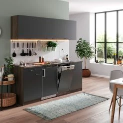 Respekta Küchenzeile KB195EYGC 195 Cm Grau-Eiche York Nachbildung 9 Respekta Küchenzeile KB195EYGC 195 Cm Grau-Eiche York Nachbildung -Vicco Geschäft 1516877002 prod 004 scaled