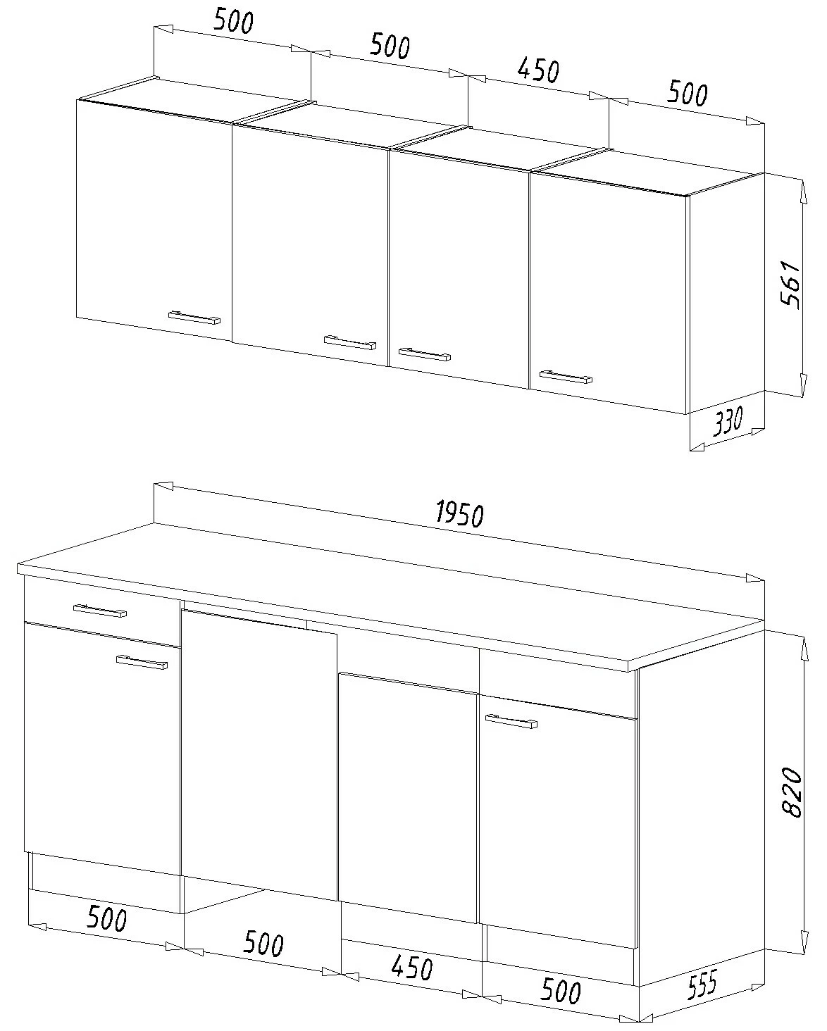 Respekta Küchenzeile KB195EYGC 195 Cm Grau-Eiche York Nachbildung 5 Respekta Küchenzeile KB195EYGC 195 Cm Grau-Eiche York Nachbildung – Bild 5