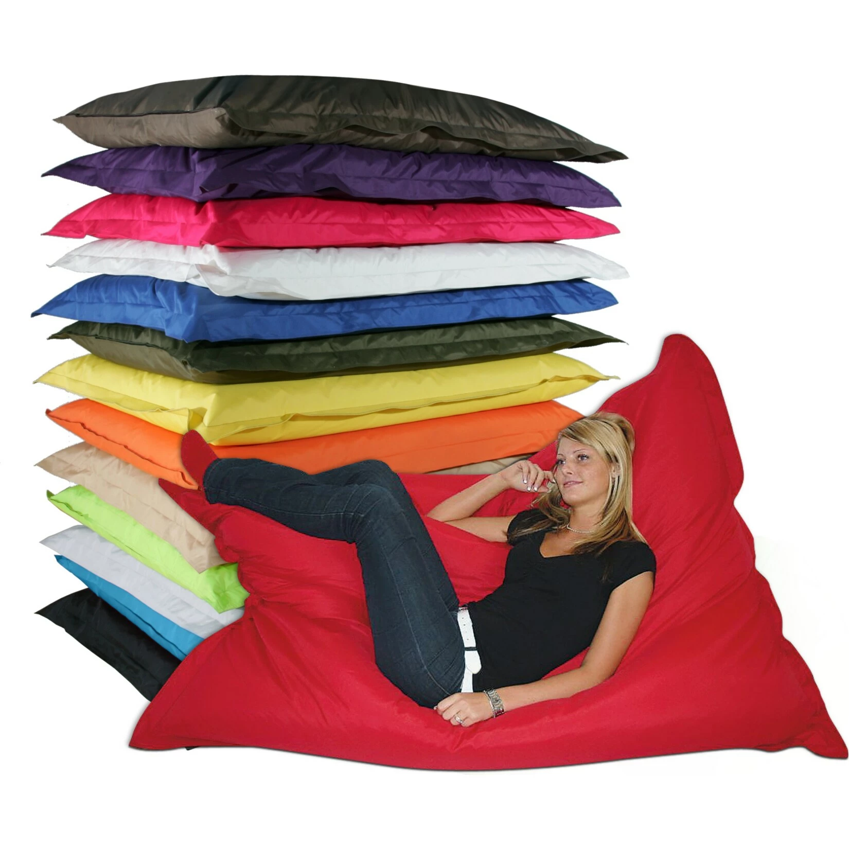 KINZLER Riesen-Sitzsack, 320 Liter, Outdoorfähig In Schwarz 2 KINZLER Riesen-Sitzsack, 320 Liter, Outdoorfähig In Schwarz – Bild 2