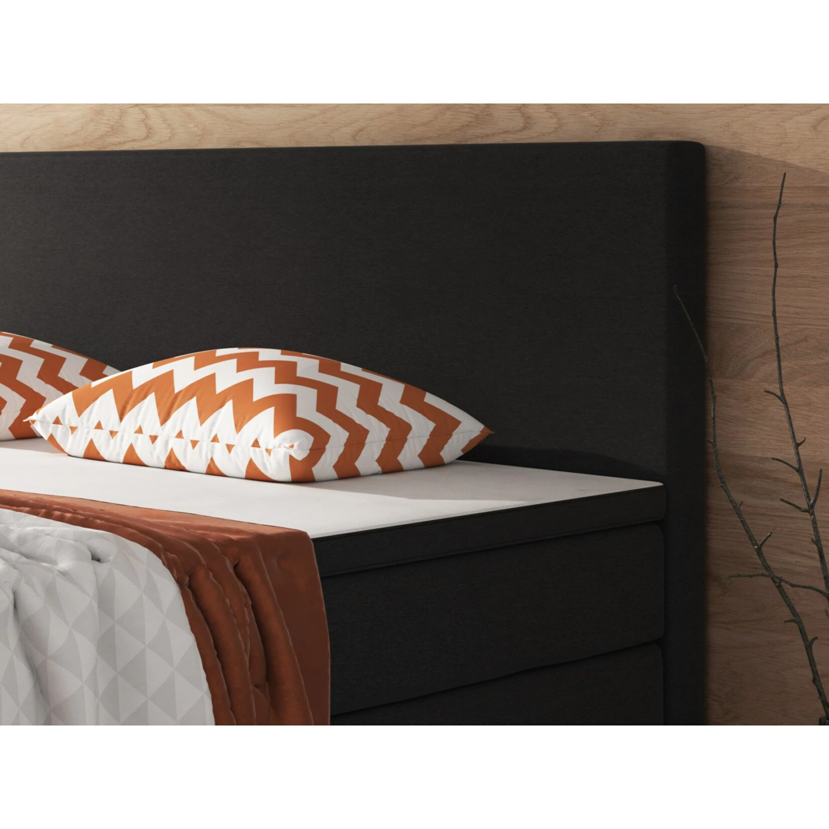 Inter Handels Boxspringbett Berlin 180 X 200 Cm Schwarz 2 Inter Handels Boxspringbett Berlin 180 X 200 Cm Schwarz – Bild 2