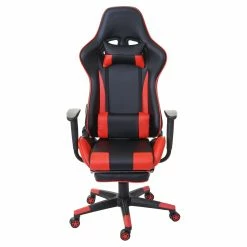 Relax-Bürostuhl MCW-D25 XXL, Schreibtischstuhl Gamingstuhl, 150kg Belastbar Fußstütze ~ Schwarz/rot -Vicco Geschäft 1999925004 prod 003