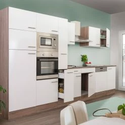 Respekta Küchenprogramm Eiche York Küchenzeile 370 Cm Inkl. E-Geräte & Mineralite Einbauspüle, Weiß 11 Respekta Küchenprogramm Eiche York Küchenzeile 370 Cm Inkl. E-Geräte & Mineralite Einbauspüle, Weiß -Vicco Geschäft 2111285000 prod 006 scaled