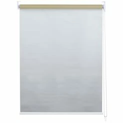 Rollo MCW-D52, Fensterrollo Seitenzugrollo Jalousie, Sonnenschutz Verdunkelung Blickdicht 120x160cm ~ Beige -Vicco Geschäft 2123029011 prod 003