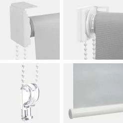 Rollo MCW-D52, Fensterrollo Seitenzugrollo Jalousie, Sonnenschutz Verdunkelung Blickdicht 120x160cm ~ Beige -Vicco Geschäft 2123029011 prod 005