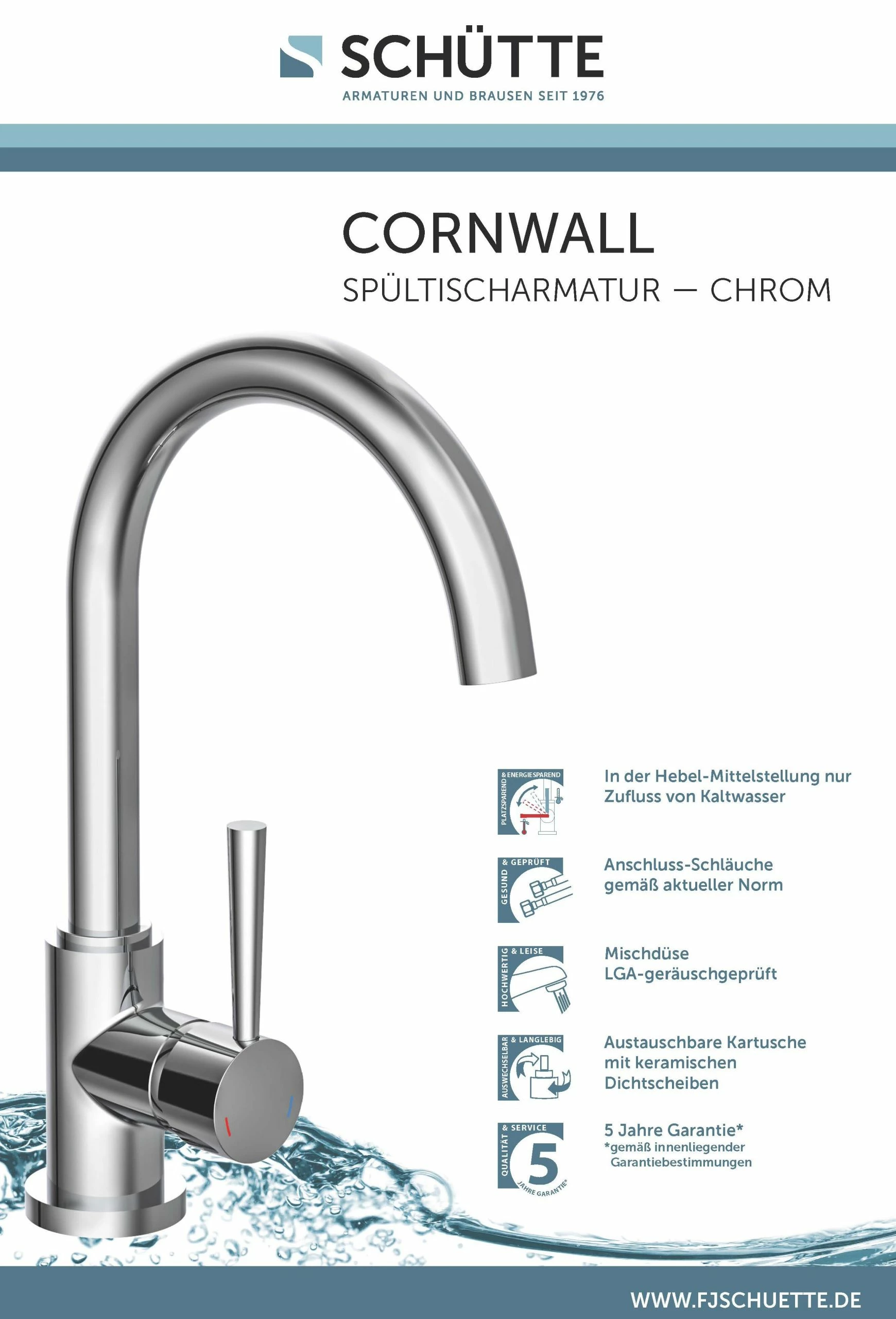 Schütte SCHÜTTE Küchenarmatur CORNWALL Mit 360° Grad Schwenkbarem Auslauf Versch. Ausführungen 4 Schütte SCHÜTTE Küchenarmatur CORNWALL Mit 360° Grad Schwenkbarem Auslauf Versch. Ausführungen – Bild 4