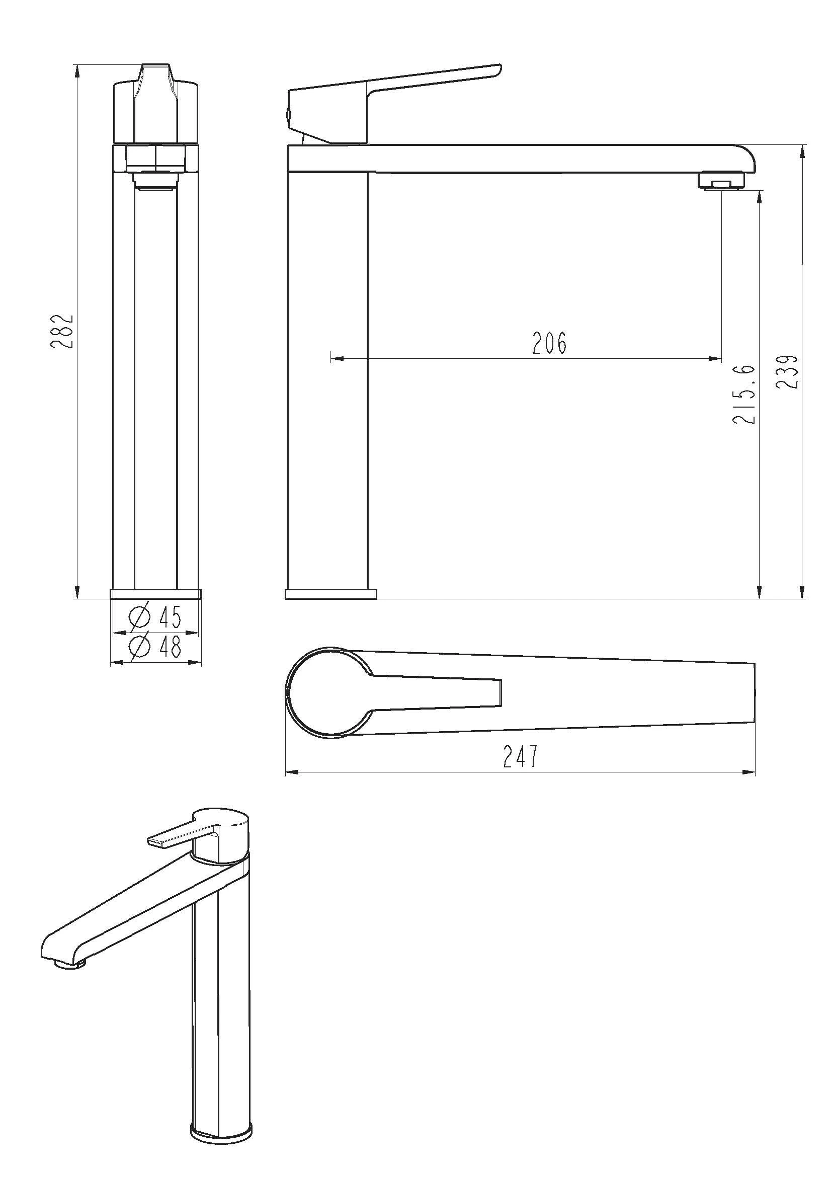 Schütte SCHÜTTE Küchenarmatur VITA Mit 360° Schwenkbarerm Auslauf Versch. Ausführungen 4 Schütte SCHÜTTE Küchenarmatur VITA Mit 360° Schwenkbarerm Auslauf Versch. Ausführungen – Bild 4