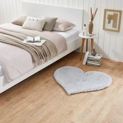 Vinnemeier Dekor Herz-Form Teppich Sortiert - Versch. Ausführungen -silber