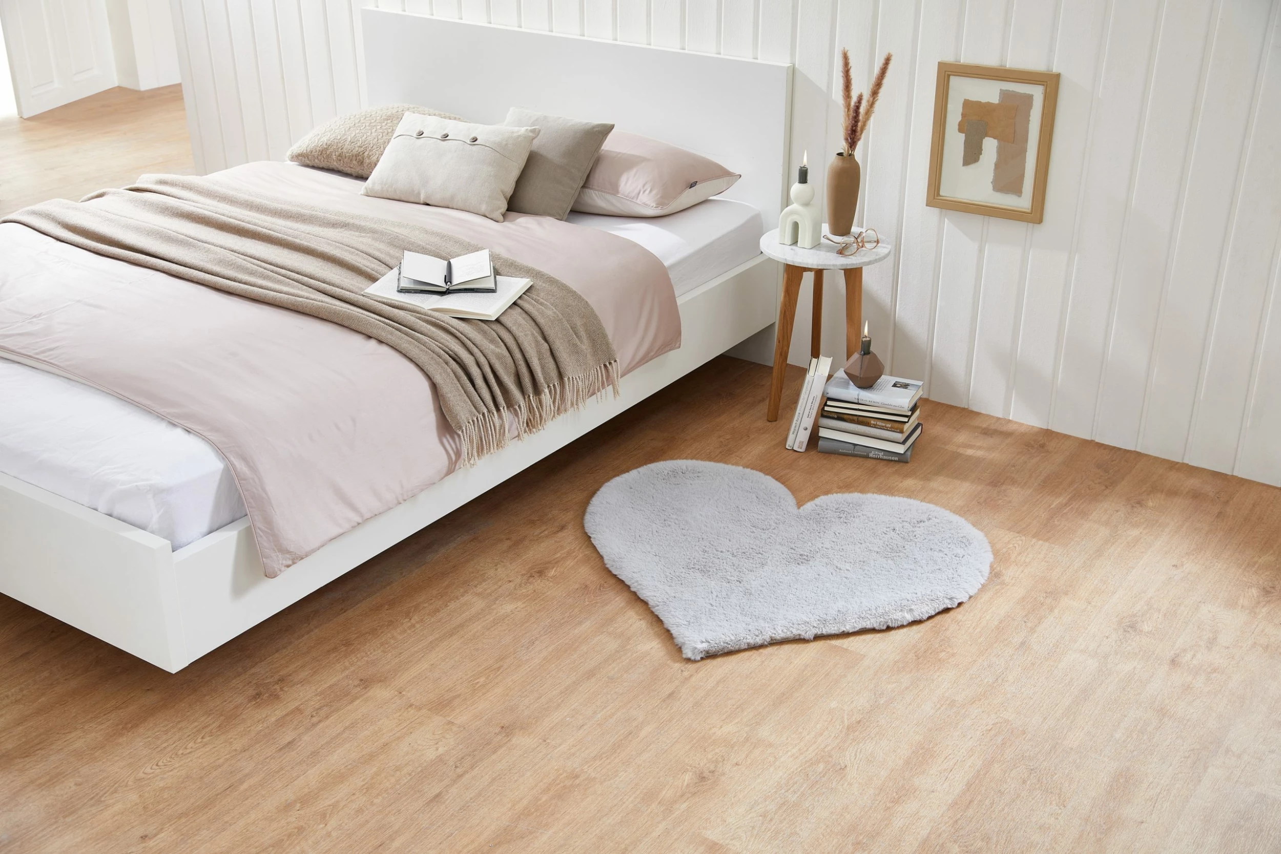 Vinnemeier Dekor Herz-Form Teppich Sortiert - Versch. Ausführungen -silber 1 Vinnemeier Dekor Herz-Form Teppich Sortiert - Versch. Ausführungen -silber