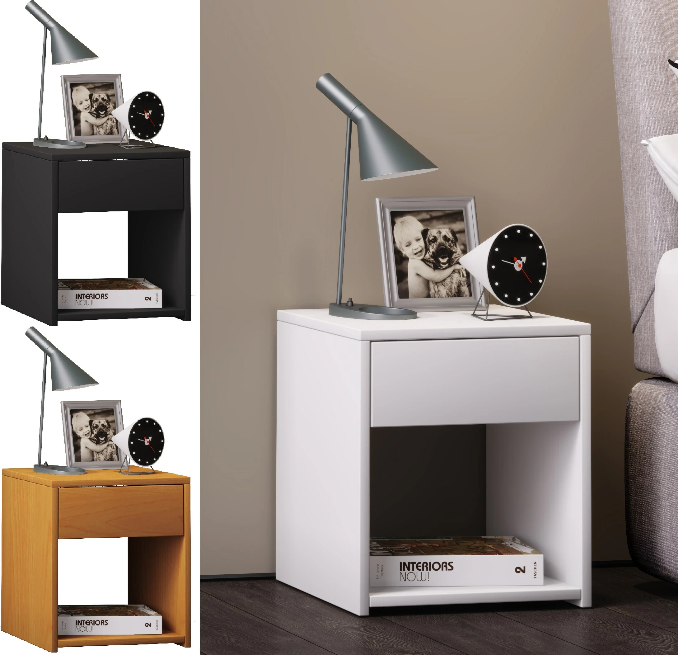 VCM Holz Nachtschrank Beistelltisch Schublade Konsole Nachttisch Sledo Mini 1 VCM Holz Nachtschrank Beistelltisch Schublade Konsole Nachttisch Sledo Mini