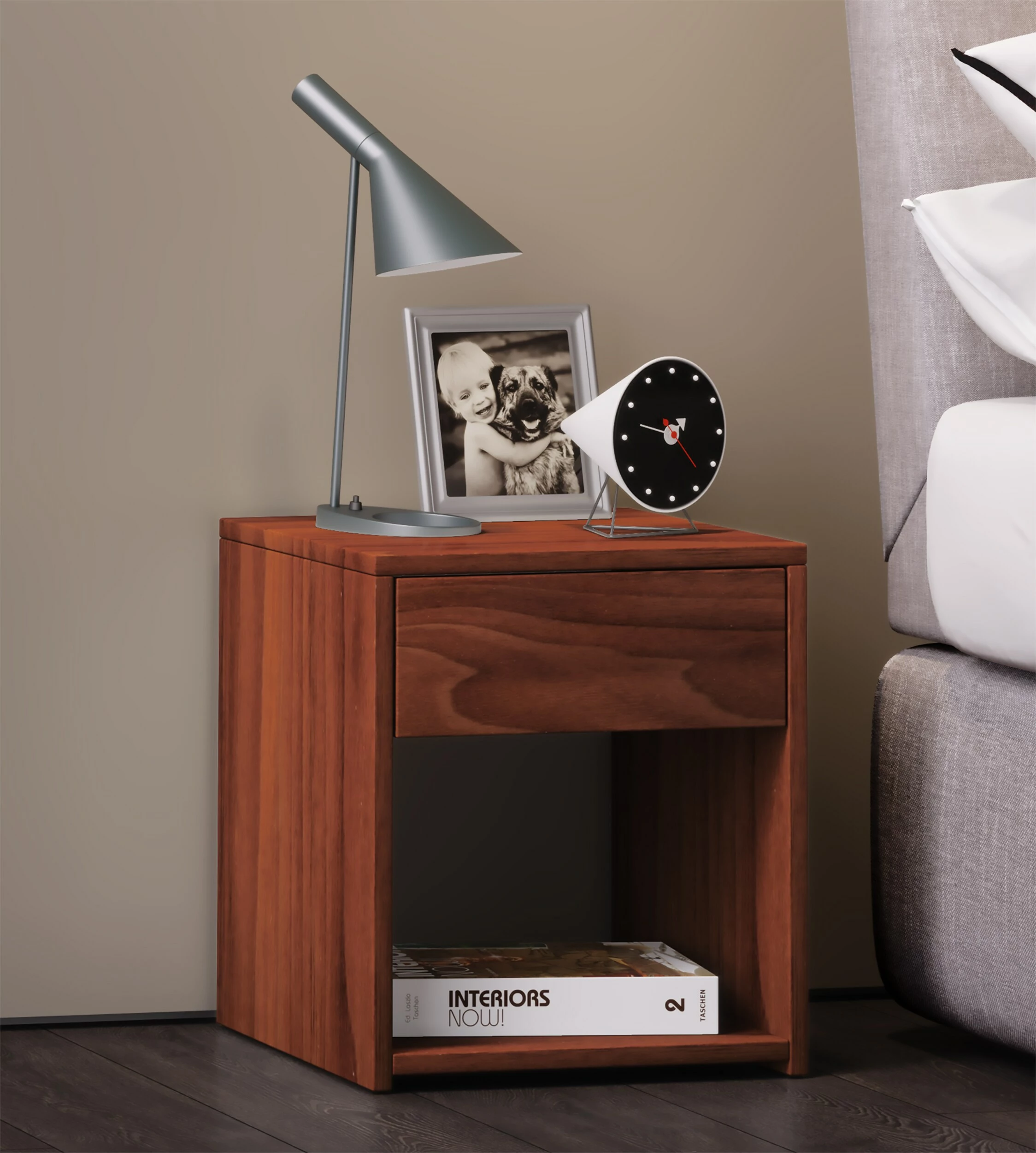 VCM Holz Nachtschrank Beistelltisch Schublade Konsole Nachttisch Sledo Mini 3 VCM Holz Nachtschrank Beistelltisch Schublade Konsole Nachttisch Sledo Mini – Bild 3