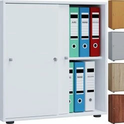 VCM Aktenschrank Mit Schiebetüren Lona 2 Fächer