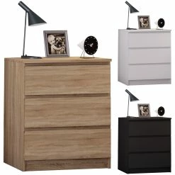 VCM Nachtschrank Beistelltisch Schublade Konsole Boxspring Nachttisch Breido Maxi