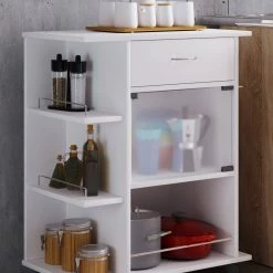 VCM Holz Küchenwagen Servierwagen Rollwagen Ablage Rollbar Rollen Schublade Pocis 8 VCM Holz Küchenwagen Servierwagen Rollwagen Ablage Rollbar Rollen Schublade Pocis -Vicco Geschäft 8600043100 916892 prod 003