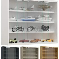 VCM Holz Glas Hängevitrine Wandvitrine Sammel Deko Sammler Vitrine Agisa M