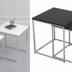 VCM 3-tlg. Set Beistelltisch Couchtisch Sofatisch Kaffeetisch Glisal