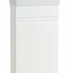 VCM 2-tlg Badmöbel Set Gäste WC Gästebad Waschplatz Waschtisch Klein Schmal Grifflos Silora M