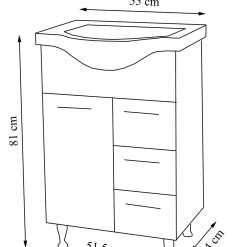 VCM 2-tlg. Waschplatz Waschtisch Badmöbel Set Waschbecken Schublade Spiegelschrank Lisalo L 7 VCM 2-tlg. Waschplatz Waschtisch Badmöbel Set Waschbecken Schublade Spiegelschrank Lisalo L -Vicco Geschäft 8600043100 918736 prod 003