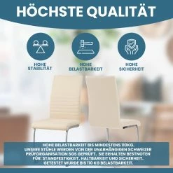 Albatros Freischwinger MURANO, 4er Set, Beige, Kunstleder -Vicco Geschäft 8600153300 2471 prod 003