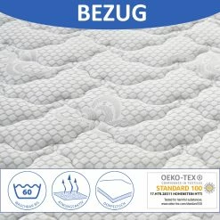 Arensberger DELUXX 9-Zonen Taschenfederkern 3D-Memory Matratze 90 X 200 Cm, Höhe 30cm, RG 45 -Vicco Geschäft 8600153300 2677 prod 004