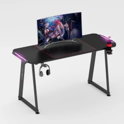 EXcape Gaming Tisch A10 100cm (+10cm Extensions) X 60cm, LED Beleuchtung