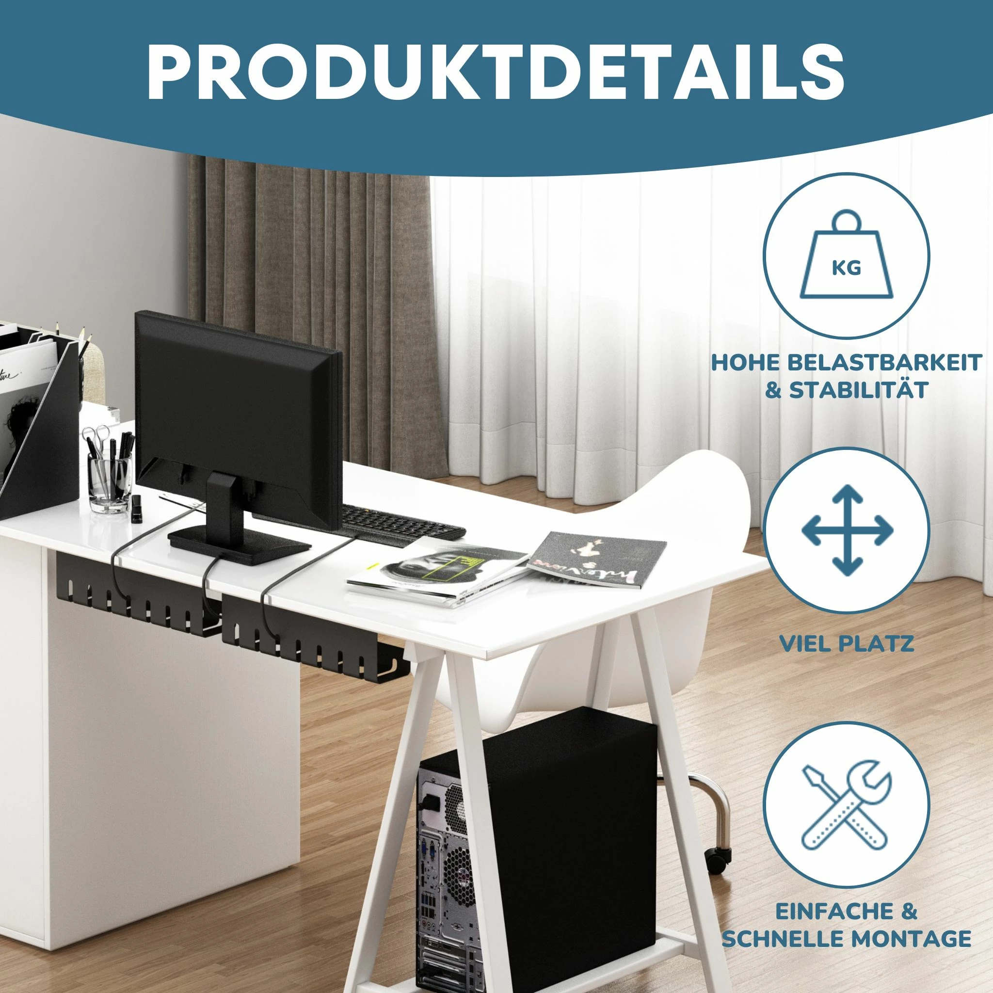 Albatros Set A Schwarz, Inkl. 1x Kabelkanal, 6x Kabelbinder, 10x Kabelhalter 3 Albatros Set A Schwarz, Inkl. 1x Kabelkanal, 6x Kabelbinder, 10x Kabelhalter – Bild 3