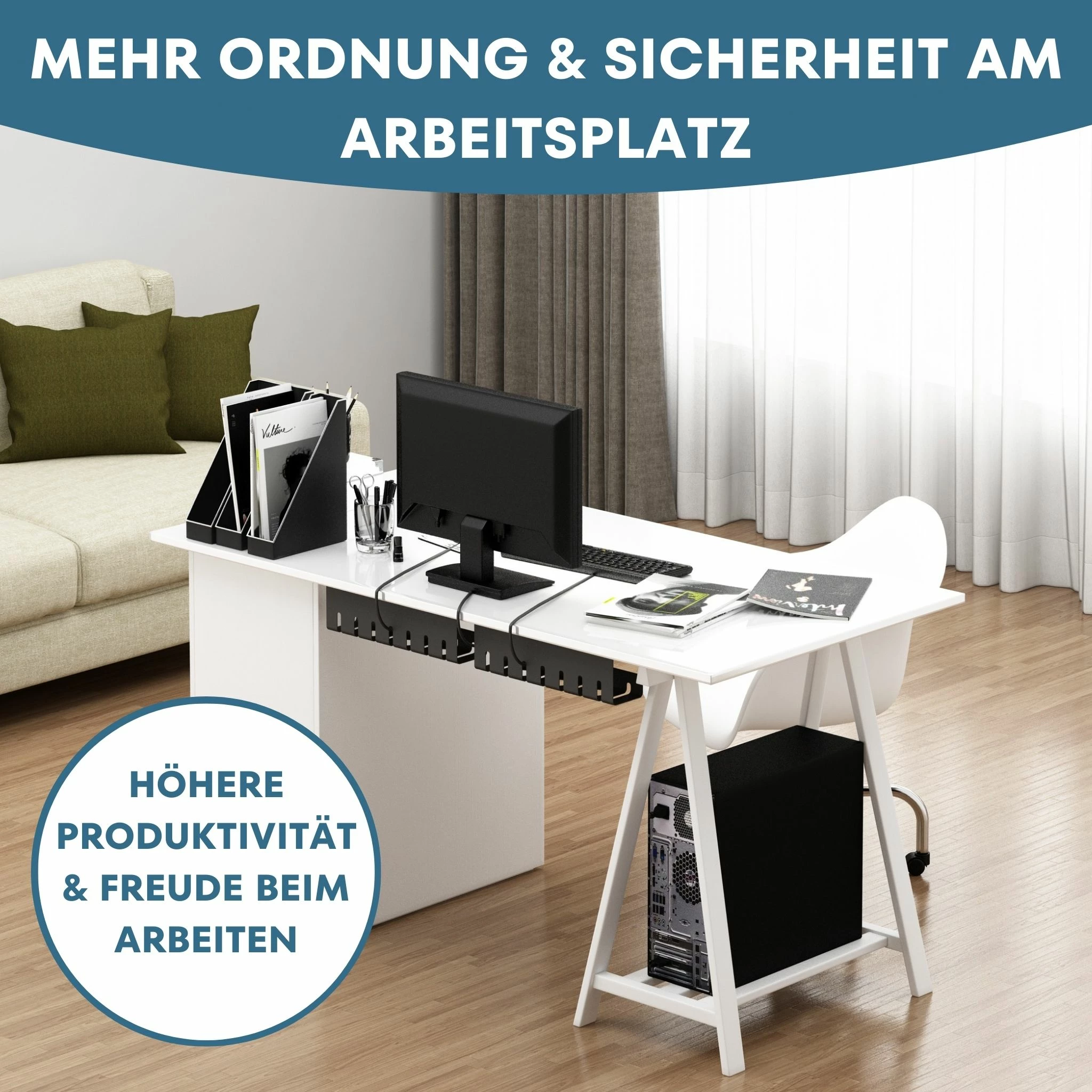 Albatros Set A Schwarz, Inkl. 1x Kabelkanal, 6x Kabelbinder, 10x Kabelhalter 4 Albatros Set A Schwarz, Inkl. 1x Kabelkanal, 6x Kabelbinder, 10x Kabelhalter – Bild 4