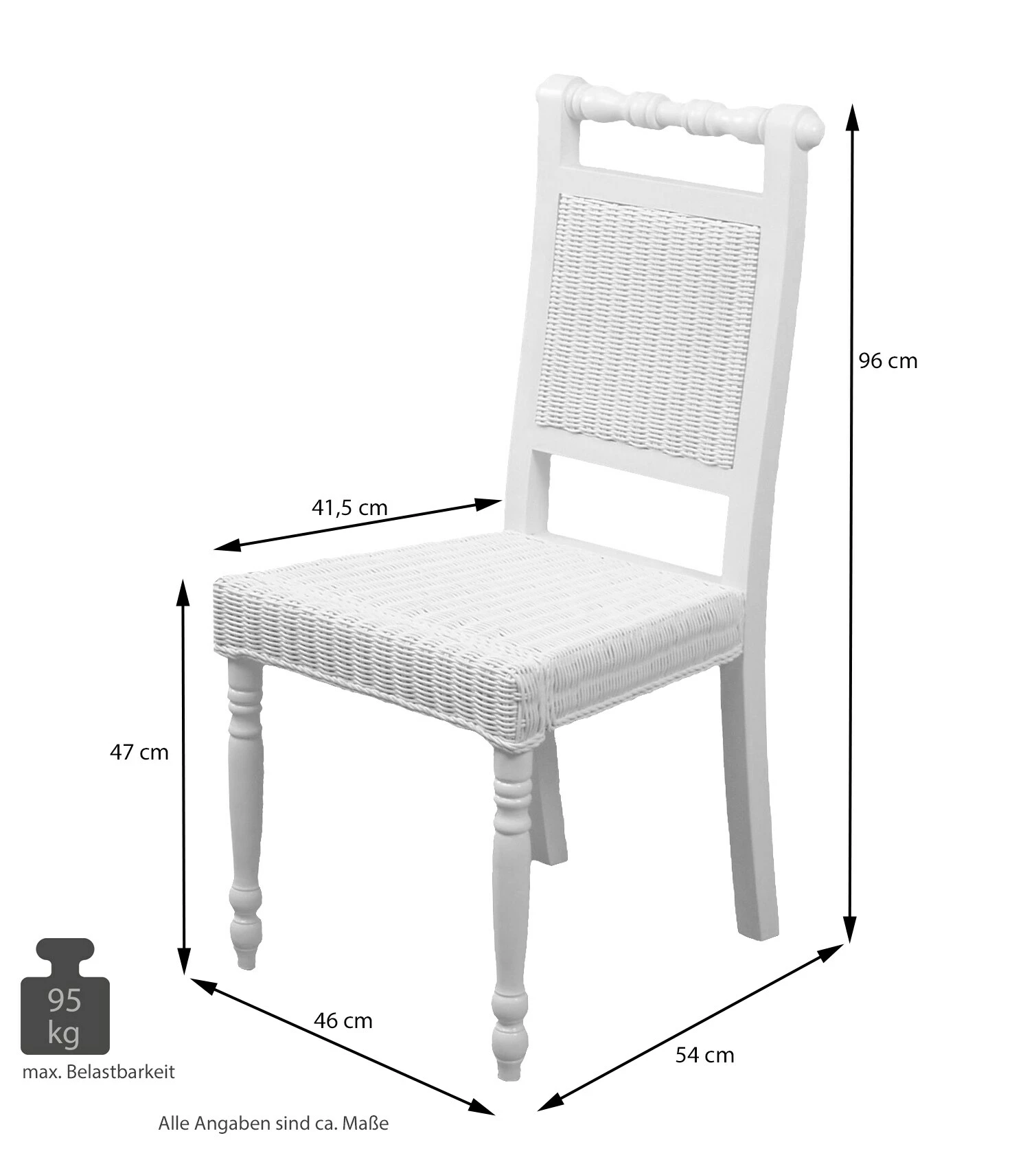 Möbel Direkt Online Rattanstühle 2er-Set Alexander 2 Möbel Direkt Online Rattanstühle 2er-Set Alexander – Bild 2