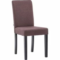 CLP Esszimmerstuhl Ina Mit Holzgestell Und Stoffbezug I Lehnstuhl Mit Einer Sitzhöhe Von 47 Cm I Polsterstuhl Mit Hoher Rückenlehne