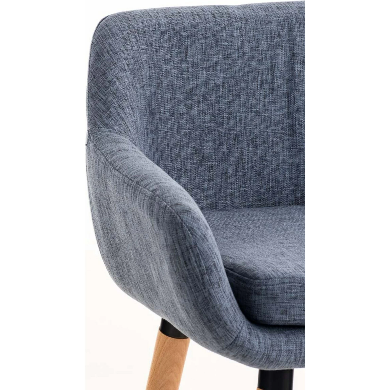 CLP Barhocker Grant I Thekenhocker Mit Vierfußgestell Aus Holz Und Stoffbezug I Gepolsterter Tresenhocker Mit Fußstütze Und 79 CM Sitzhöhe 5 CLP Barhocker Grant I Thekenhocker Mit Vierfußgestell Aus Holz Und Stoffbezug I Gepolsterter Tresenhocker Mit Fußstütze Und 79 CM Sitzhöhe – Bild 5