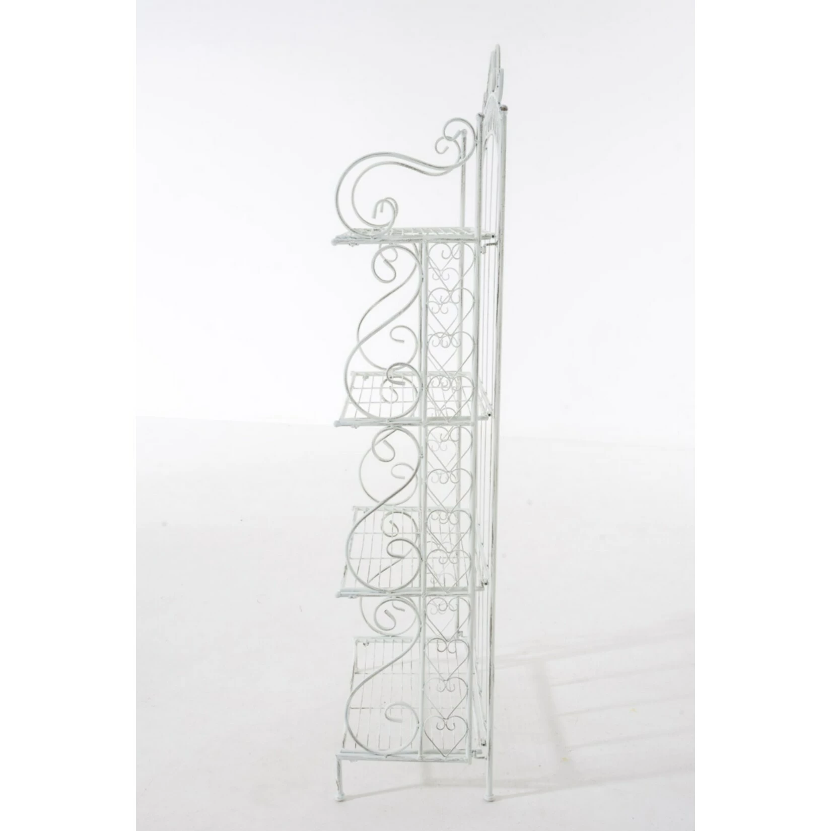 CLP Eisen-Standregal ANTJE I Klappregal Mit 4 Ablagefächern Im Landhausstil I In Verschiedenen Farben Erhältlich 3 CLP Eisen-Standregal ANTJE I Klappregal Mit 4 Ablagefächern Im Landhausstil I In Verschiedenen Farben Erhältlich – Bild 3