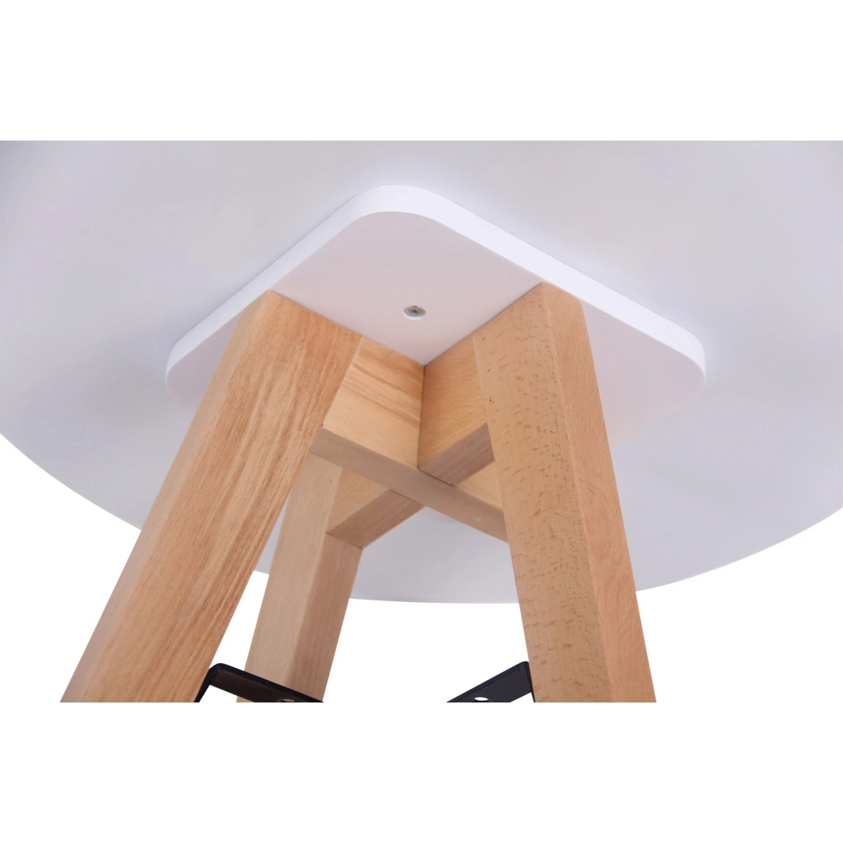 CLP Küchentisch Viktor I Esstisch Mit MDF Tischplatte I Bistrotisch Mit Buchenholzgestell 4 CLP Küchentisch Viktor I Esstisch Mit MDF Tischplatte I Bistrotisch Mit Buchenholzgestell – Bild 4