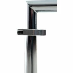 CLP Glastisch Safi Mit Einer Runden Tischplatte Aus Sicherheitsglas I Stehtisch Mit Metallgestell In Chrom-Optik -Vicco Geschäft 8600246500 314346 prod 006