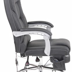 CLP Bürostuhl Pacific Echtleder I Massage-Funktion I Höhenverstellbar I Fußablage -Vicco Geschäft 8600246500 317772 prod 003