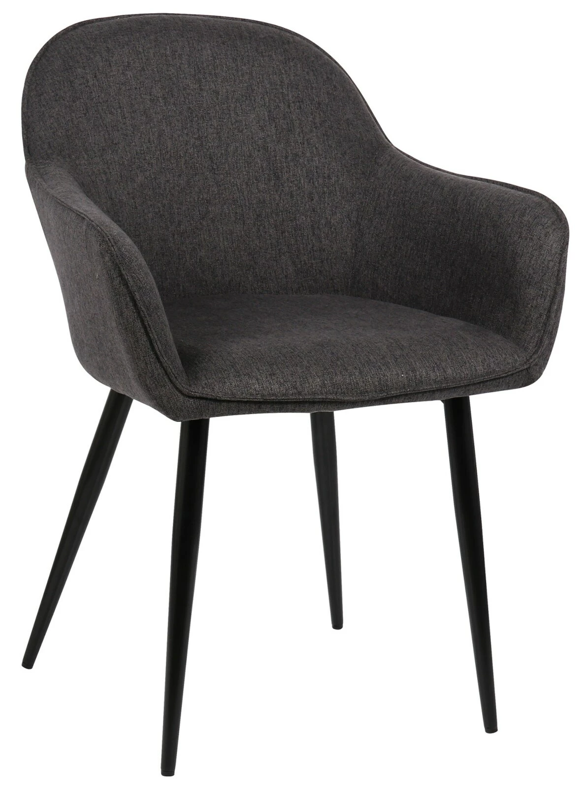 CLP 2er Set Esszimmerstühle Boise Mit Stoffbezug I Polsterstühle Mit Robustem Metallgestell & Bodenschonern 4 CLP 2er Set Esszimmerstühle Boise Mit Stoffbezug I Polsterstühle Mit Robustem Metallgestell & Bodenschonern – Bild 4