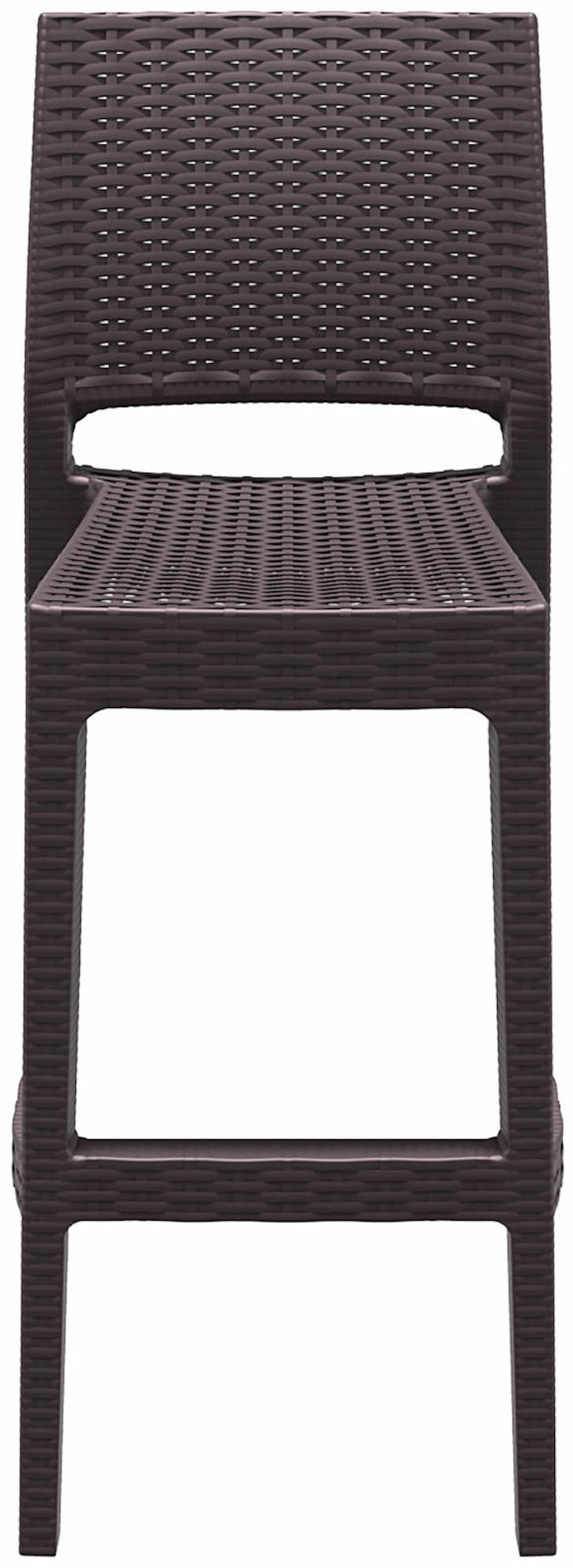 CLP 2er Set Barhocker Jamaica Mit Fußstütze I Outdoor-Tresenhocker In Rattan-Optik I Stapelbare Barstühle 3 CLP 2er Set Barhocker Jamaica Mit Fußstütze I Outdoor-Tresenhocker In Rattan-Optik I Stapelbare Barstühle – Bild 3