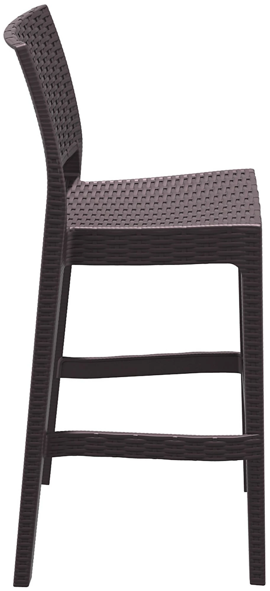 CLP 2er Set Barhocker Jamaica Mit Fußstütze I Outdoor-Tresenhocker In Rattan-Optik I Stapelbare Barstühle 4 CLP 2er Set Barhocker Jamaica Mit Fußstütze I Outdoor-Tresenhocker In Rattan-Optik I Stapelbare Barstühle – Bild 4