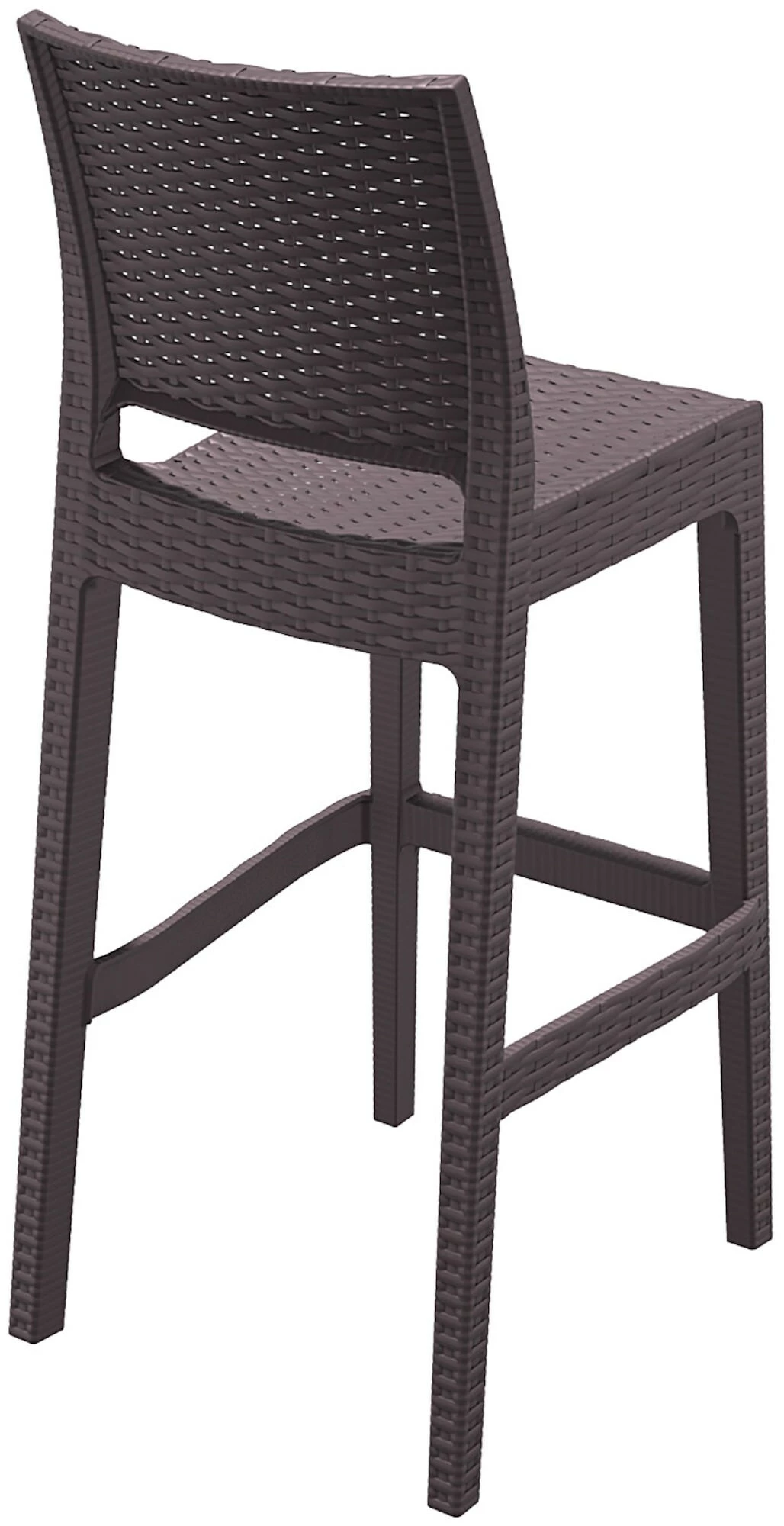 CLP 2er Set Barhocker Jamaica Mit Fußstütze I Outdoor-Tresenhocker In Rattan-Optik I Stapelbare Barstühle 5 CLP 2er Set Barhocker Jamaica Mit Fußstütze I Outdoor-Tresenhocker In Rattan-Optik I Stapelbare Barstühle – Bild 5