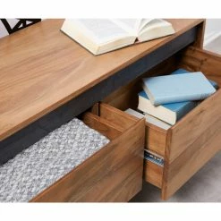DELIFE Fernsehtisch Stonegrace Akazie Natur Schiefer 200 Cm 4 Schübe Designer Lowboard -Vicco Geschäft 8600288200 17760 prod 006