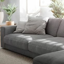DELIFE Eckcouch Cubico Cord Silbergrau 350x190 Cm Recamiere Rechts Ecksofa 11 DELIFE Eckcouch Cubico Cord Silbergrau 350x190 Cm Recamiere Rechts Ecksofa -Vicco Geschäft 8600288200 D30228 prod 006