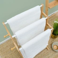 Dunedesign 3 Stangen Bambus Handtuchhalter 45x35x84 Bad Handtuchständer Holz - Freistehend -Vicco Geschäft 8600295800 11940 prod 005