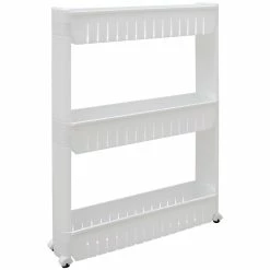 Eyepower Nischenregal 12,5cm Schmal Nischenwagen Rollregal Klein Küchen-Regal Standregal