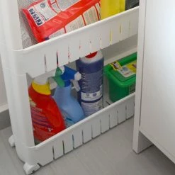 Eyepower Nischenregal 12,5cm Schmal Nischenwagen Rollregal Klein Küchen-Regal Standregal -Vicco Geschäft 8600295800 4236 prod 006