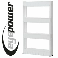 Eyepower 4er Nischenregal 12,5 Cm Schiebewagen Nischenwagen Kitchen Trolley Weiß Ablage -Vicco Geschäft 8600295800 4313 prod 003