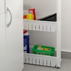 Eyepower 4er Nischenregal 12,5 Cm Schiebewagen Nischenwagen Kitchen Trolley Weiß Ablage -Vicco Geschäft 8600295800 4313 prod 005