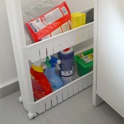 Eyepower 4er Nischenregal 12,5 Cm Schiebewagen Nischenwagen Kitchen Trolley Weiß Ablage -Vicco Geschäft 8600295800 4313 prod 006