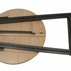 DEGAMO Stehtisch ZÜRICH 78cm Klappbar, Metall + Holz Lackiert