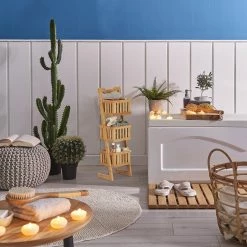 Relaxdays Badregal Bambus 3 Körbe -Vicco Geschäft 8600323900 100215560 prod 005