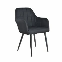 HTI-Living Stuhl Albany Webstoff Schwarz